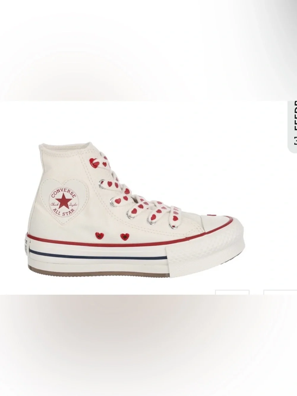 GIRLS LITTLE KID CHUCK TAYLOR ALL STAR EVA LIFT SNEAKER 3.5
